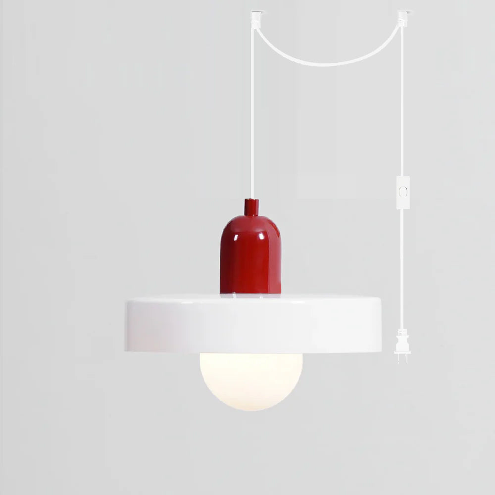 Jovial Luminaires en Verre Orb Disc Minimaliste Swag - Neutralighting
