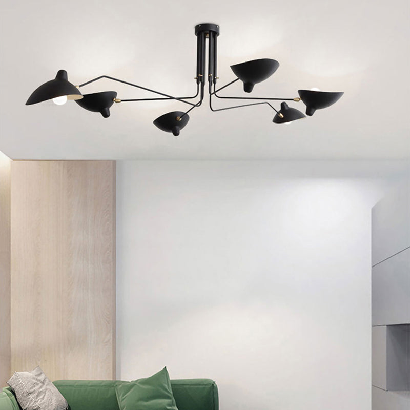 Arisha Luminaires Suspensions Industrielle Moderne Métal Noir Salle d'étude/Salon/Chambre - Neutralighting