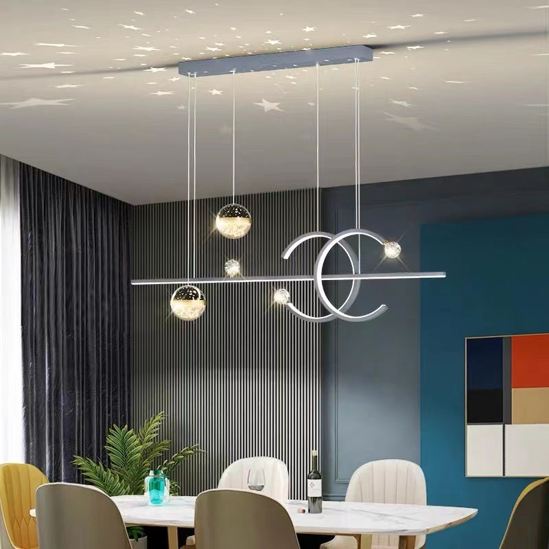 Arisha Luminaires Suspension d'Étoile LED Élegante Métal/Cristal Salon - Neutralighting
