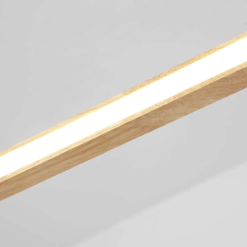 Muto Suspension Ellipse Moderne, Bois/Acrylique, Bois, Salon - Neutralighting