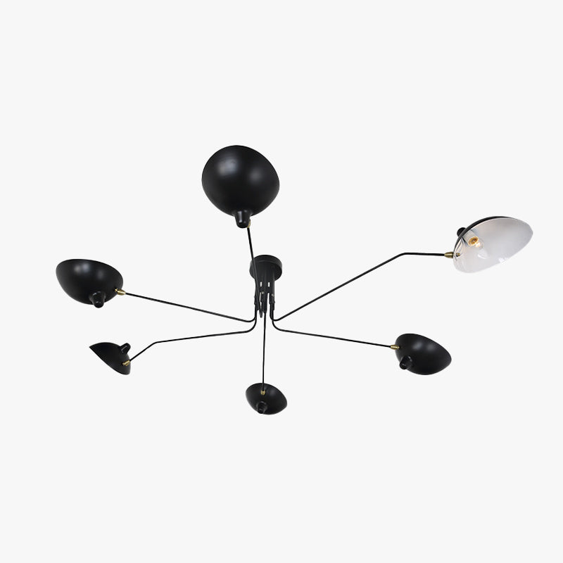 Arisha Luminaires Suspensions Industrielle Moderne Métal Noir Salle d'étude/Salon/Chambre - Neutralighting