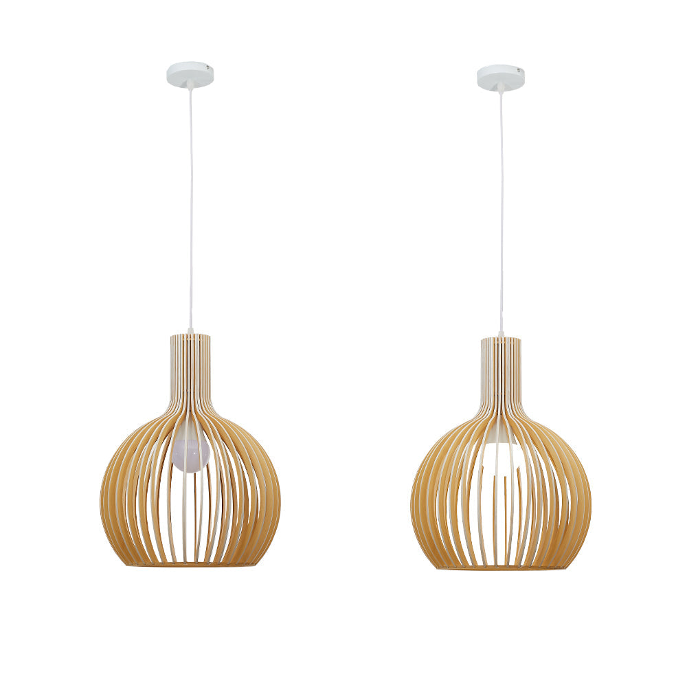 Inosa Suspension Design en Bois Sculpté Naturel Salle à Manger - Neutralighting