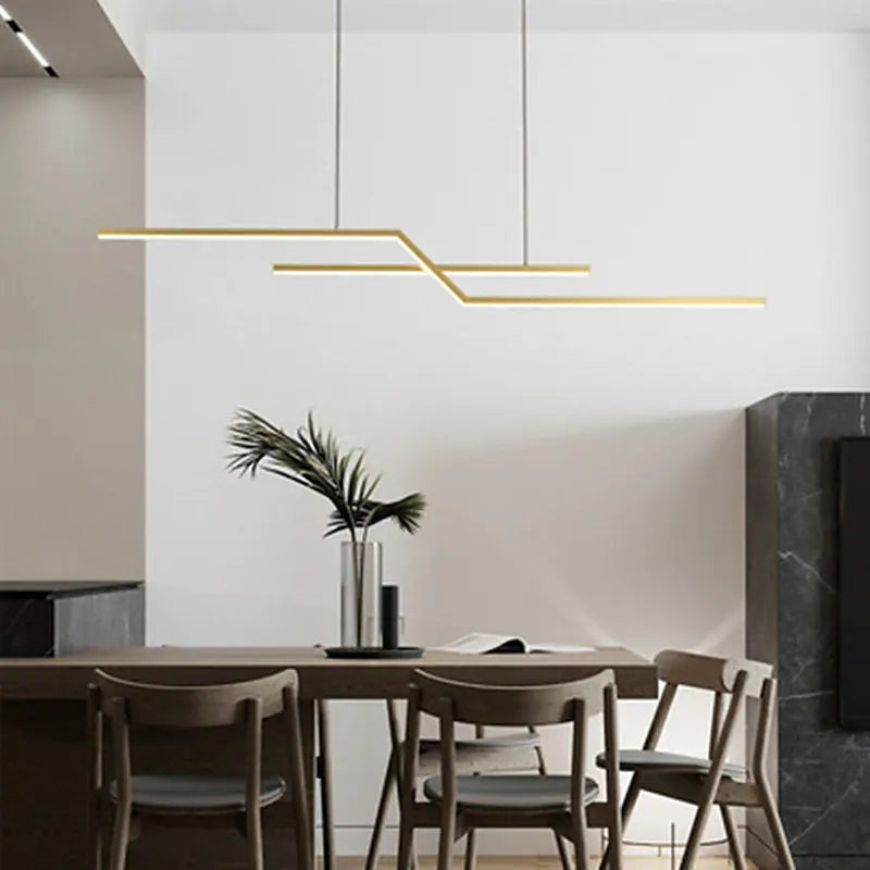 Arisha Luminaires Suspension LED Linéaire Moderne Métal Chevet Chambre - Neutralighting