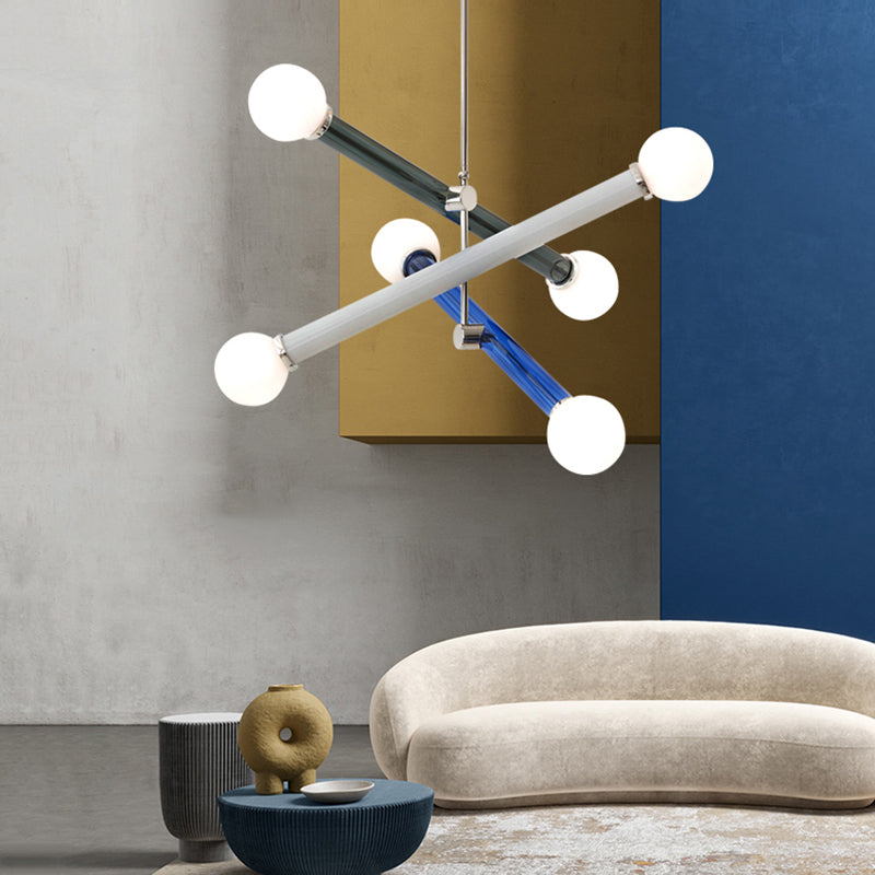 Arisha Suspension Ajustable Modern, Metal/Glass, Salon/Chambre à Coucher - Neutralighting