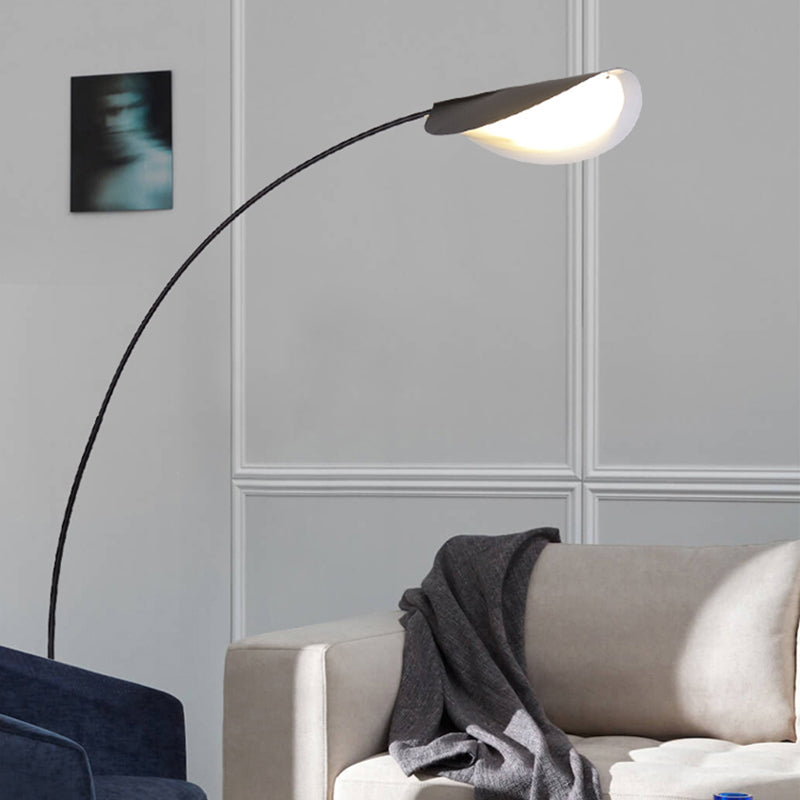 Ray Lampadaire Arche Moderne, Métal, Noir, Salon/Salle d'Etude - Neutralighting