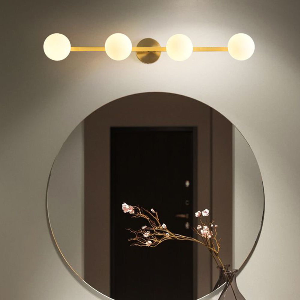 Valentina Applique Murale Design LED Linéaire Globe Moderne Métal/Verre Intérieur Salle de Bain - Neutralighting