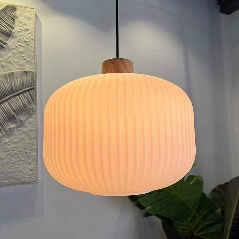 Muto Luminaires Suspension LED Moderne Bois/Verre Salon/Salle à manger - Neutralighting