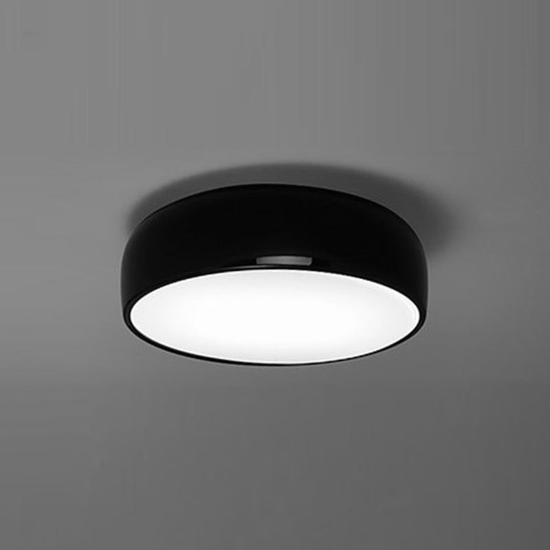 Arisha Plafonnier Bol Moderne, Métal/Acrylique, Noir/Blanc, Salon - Neutralighting