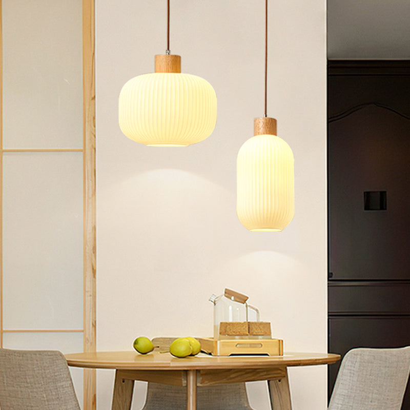 Muto Luminaires Suspension LED Moderne Bois/Verre Salon/Salle à manger - Neutralighting