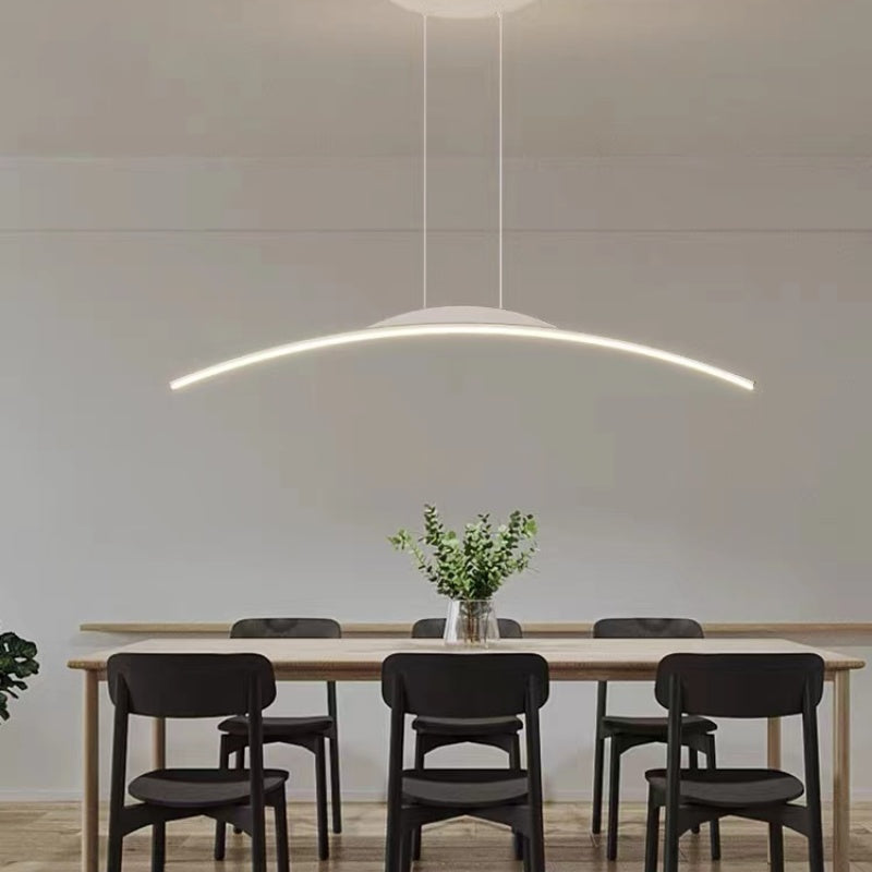 Arisha Suspension Moderne Linéaire LED Simple Nordique Noir Salon - Neutralighting