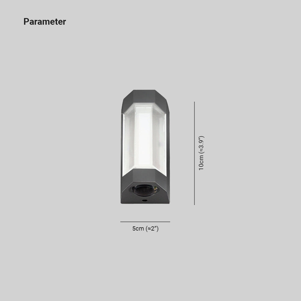 Ray Design LED Applique Murale Blanc/Noir Métal/Acrylique Extérieur - Neutralighting