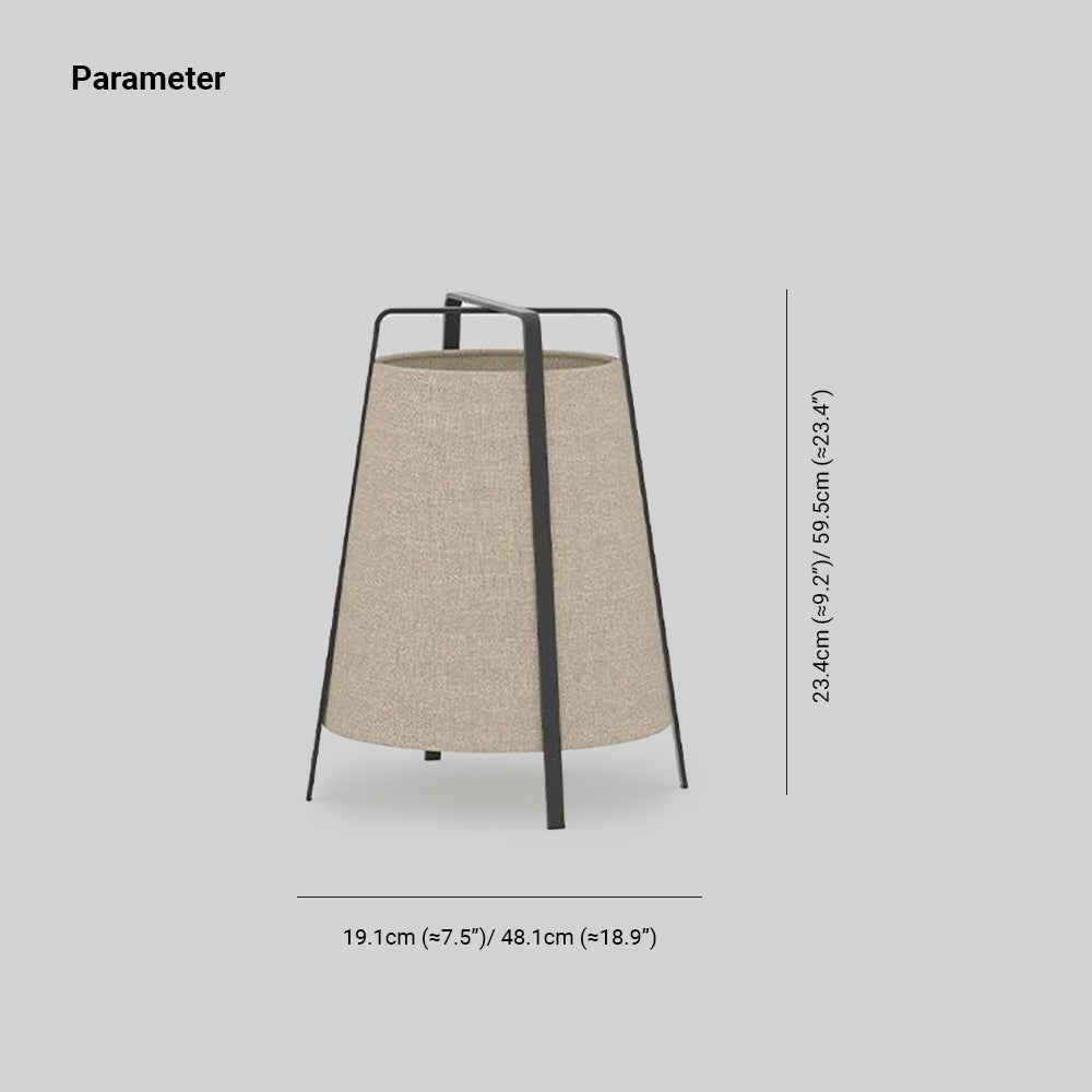 Ritta Lampadaire Dôme Nordique, Métal/Tissu, Beige, Chambre à Coucher - Neutralighting