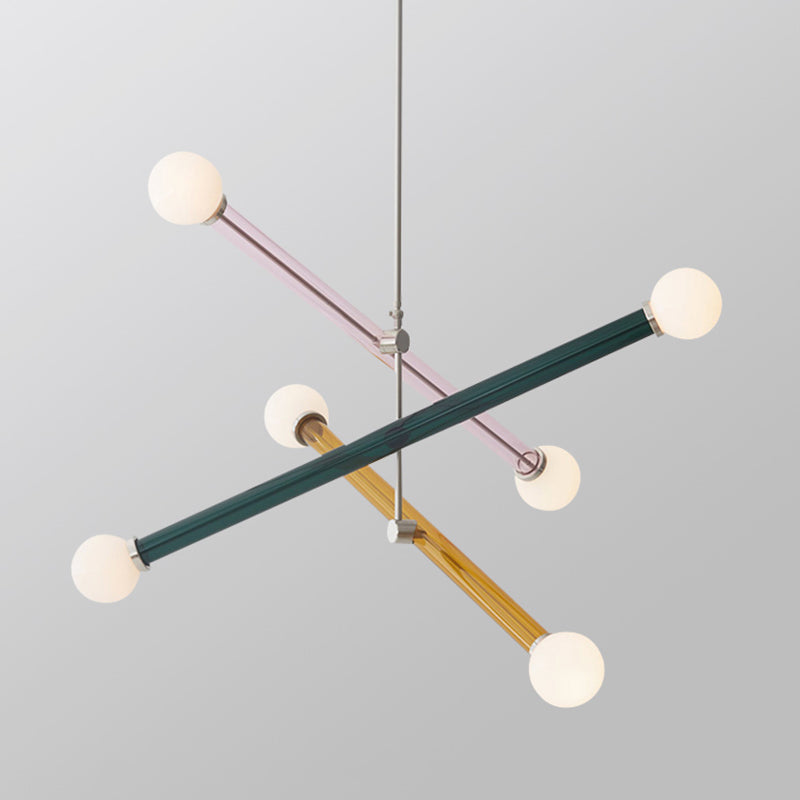 Arisha Suspension Ajustable Modern, Metal/Glass, Salon/Chambre à Coucher - Neutralighting