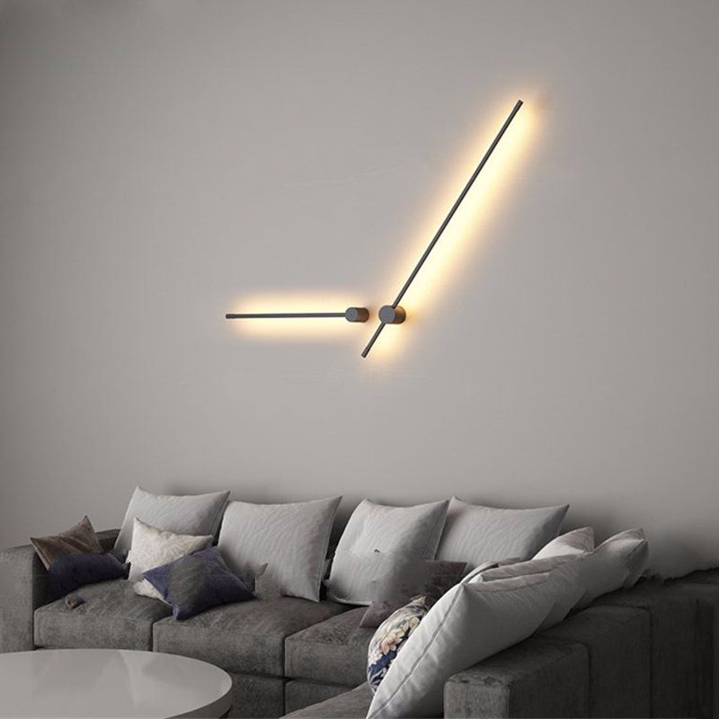 Eonix Applique Murale d'Extérieur Minimaliste Linéaire LED. Métal. Noir. Jardin - Neutralighting