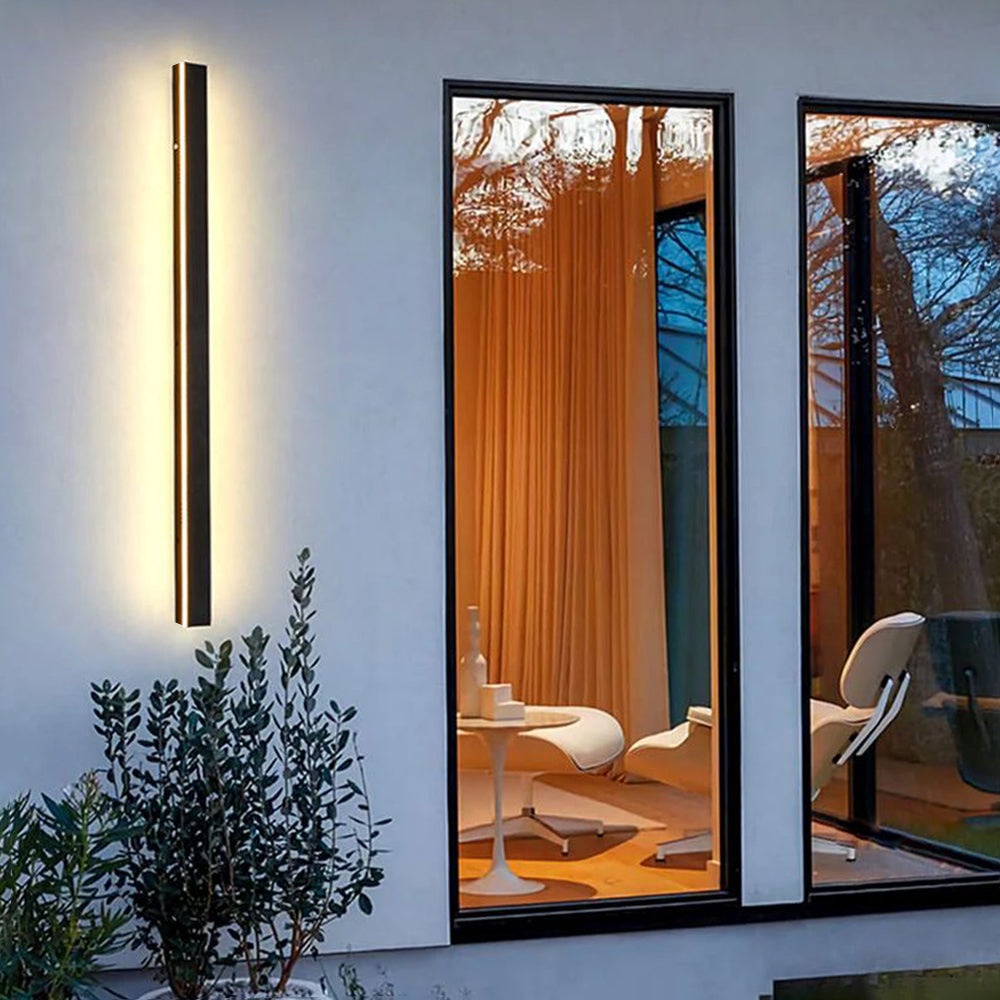 Elune Applique Murale Extérieur LED Étanche Minimaliste Métal Cour