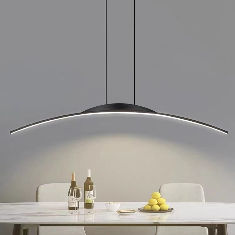 Arisha Suspension Moderne Linéaire LED Simple Nordique Noir Salon - Neutralighting