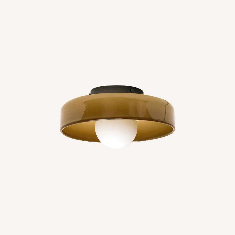 Solara Plafonnier Orange Anneau Ludique Sculptural - Neutralighting