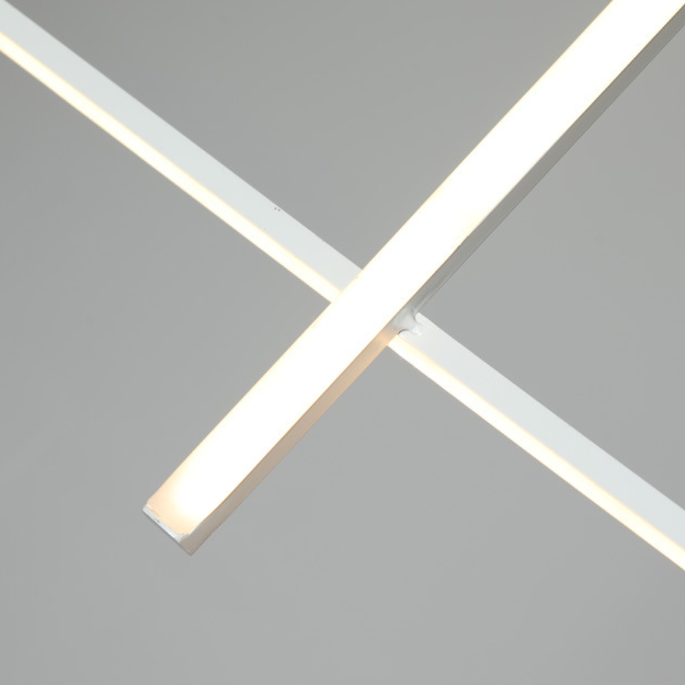 Ray Moderne Suspension Métal/Acrylique Noir/Blanc Salle à manger - Neutralighting