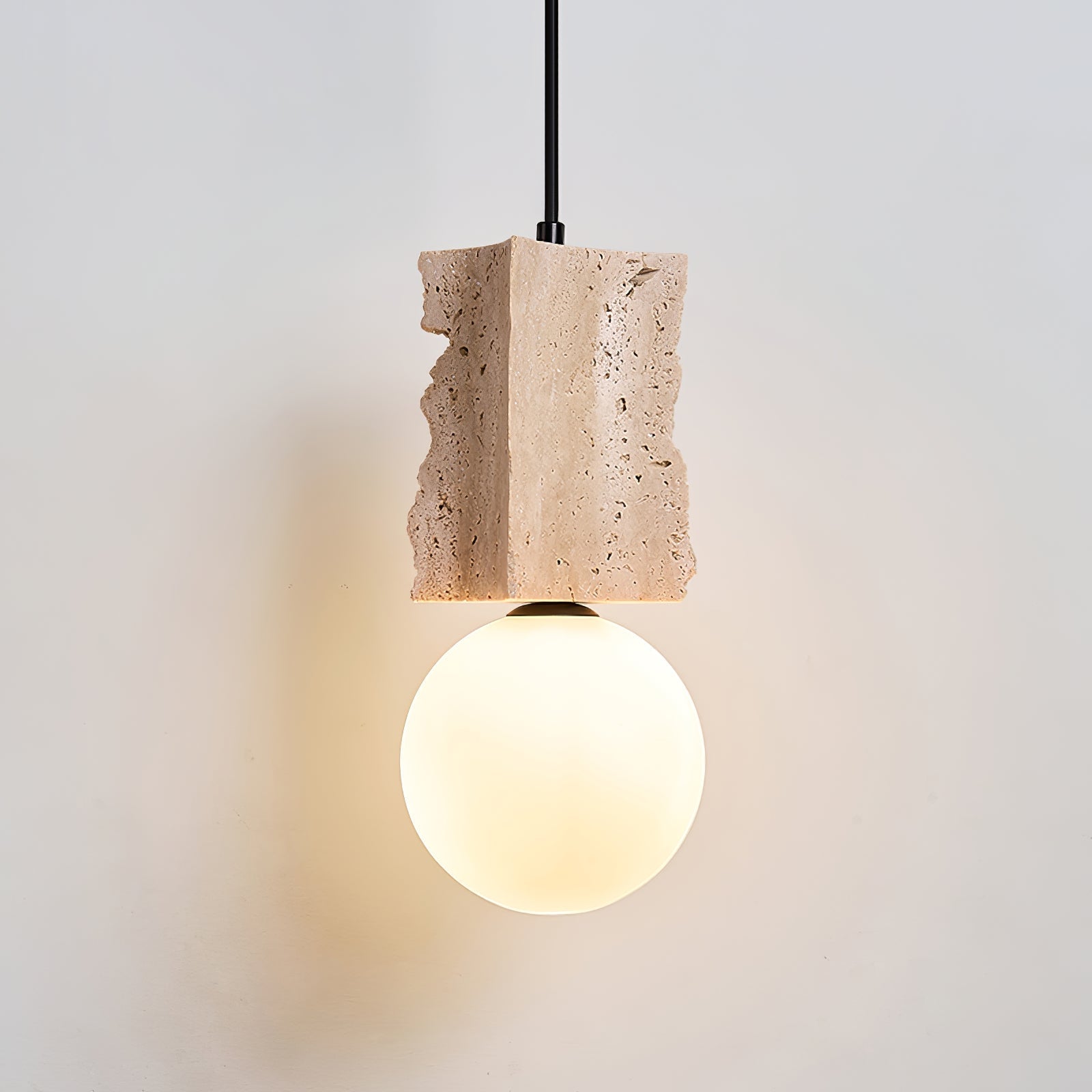 Travertine Raw Edge Pendant Light - Letslighting