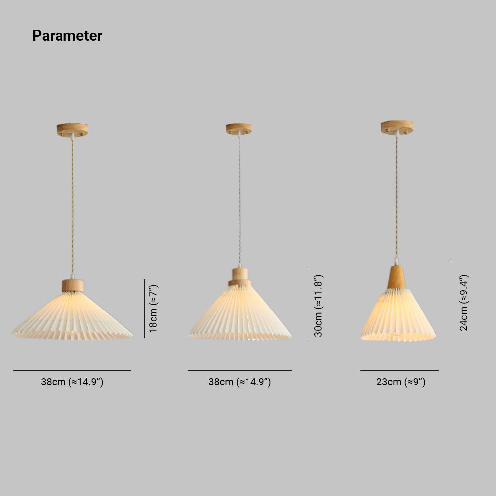 Ritta Suspension Cluster, Plissé 4 Styles - Neutralighting