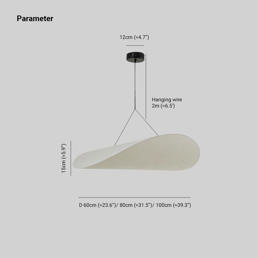Nixie Suspension Géométrique Moderne Soie Blanc Salon - Neutralighting