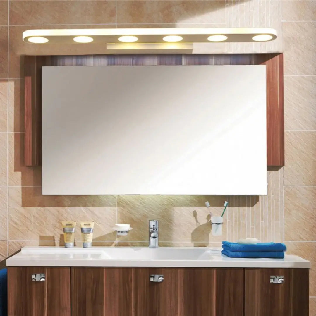 Arisha Applique Murale Ronde Scandivane, Métal/Acrylique, Blanc, Salle de Bain - Neutralighting