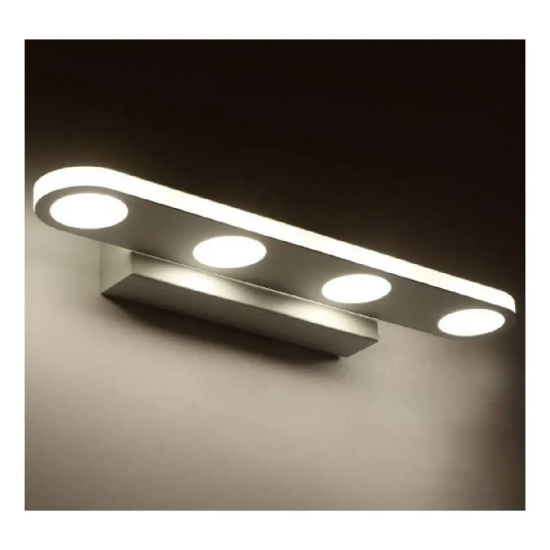 Arisha Applique Murale Ronde Scandivane, Métal/Acrylique, Blanc, Salle de Bain - Neutralighting