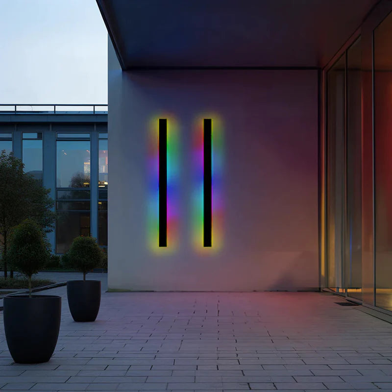 Elune Applique Murale Extérieur LED Étanche Minimaliste Métal Cour