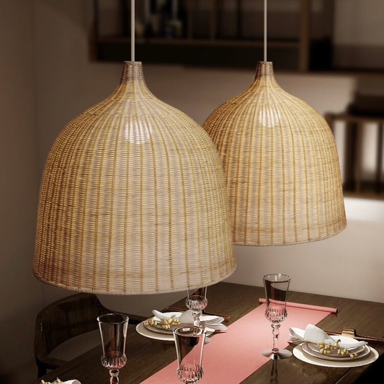 Ritta Suspension Bois Rotin Moderne Salle à Manger/Chambre - Neutralighting