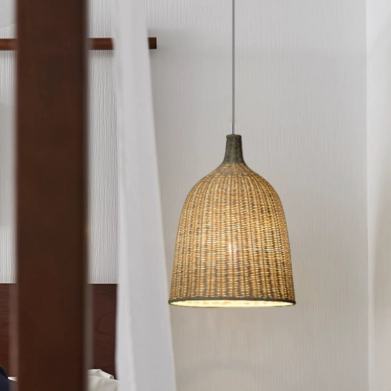 Ritta Suspension Bois Rotin Moderne Salle à Manger/Chambre - Neutralighting