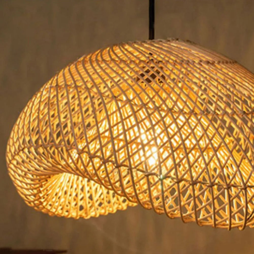 Juno Suspension style rustique en rotin