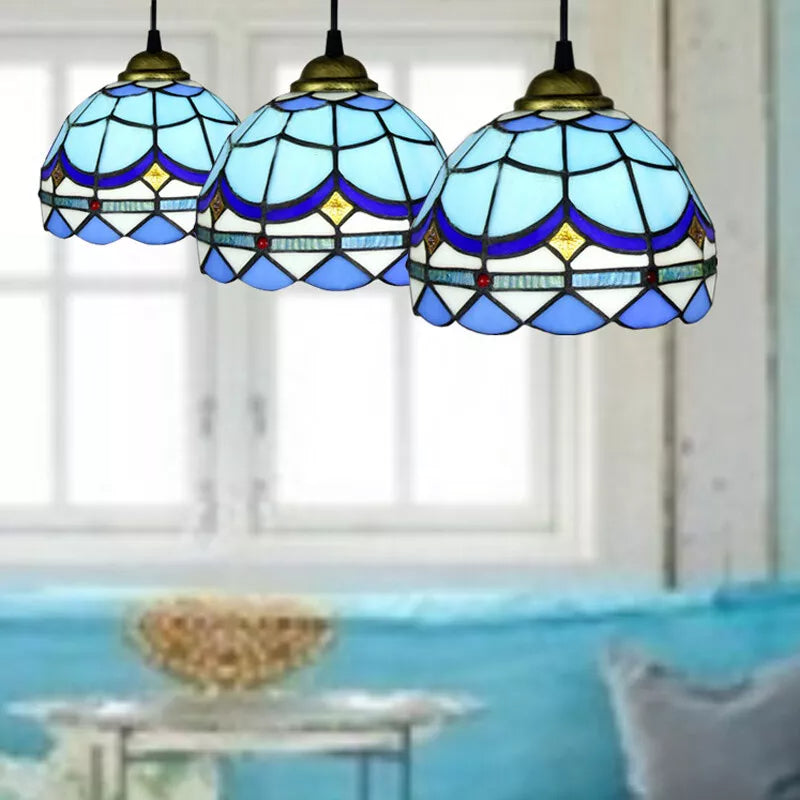 Tiffany Rétro LED Suspension Métal Verre Salle À Manger/Salon - Neutralighting