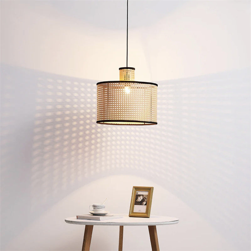 Ritta Rétro Suspension Rotin/Métal Chambre à Coucher - Neutralighting