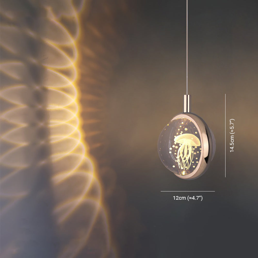 Arisha Luminaires Suspensions Ronde Moderne LED Métal/Cristal Doré Salon - Neutralighting