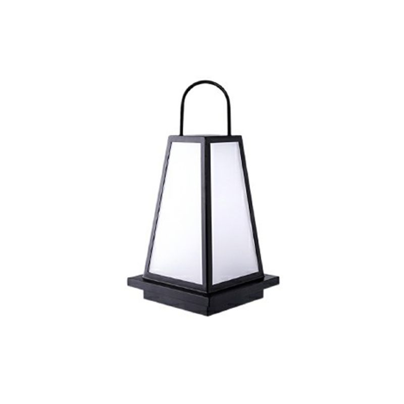 Ray Lampe Extérieure au Sol Pierre Moderne, Métal/Résine, Gris, Jardin
