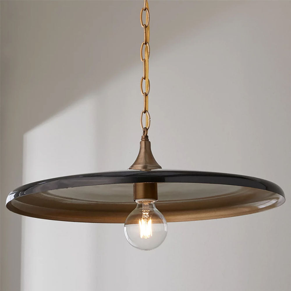 Silva Industrie Vintage Métal LED Suspension Blanc/Noir/Or Salon - Neutralighting