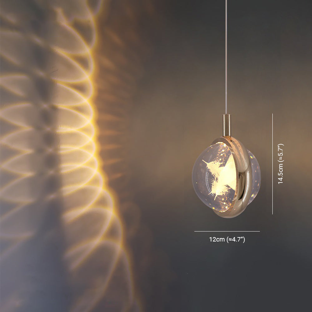 Arisha Luminaires Suspensions Ronde Moderne LED Métal/Cristal Doré Salon - Neutralighting
