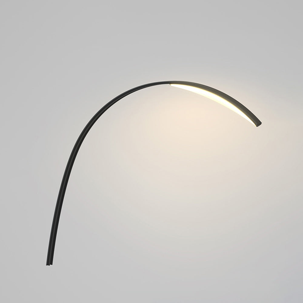 Ray Lampe Extérieure au Sol Arche Simple, Métal/Acrylique, Noir, Jardin - Neutralighting