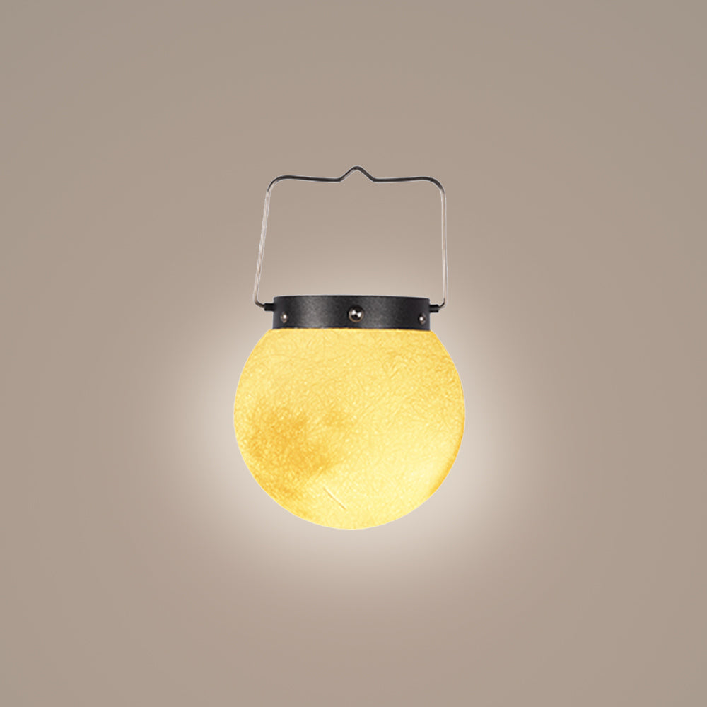 Aria Suspension Extérieure Globe Moderne, Métal/Résine, Or, Jardin