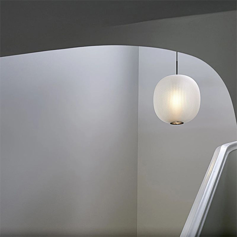 Valentina Design Luminaires Suspensions Globe Moderne Métal/Verre Gris Fumé/Blanc Sablonneux Salon - Neutralighting