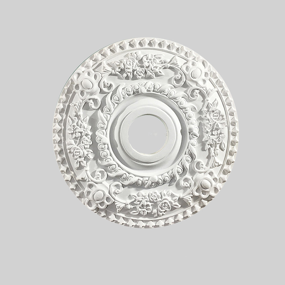 Ray Plaque de Plafond en Plâtre Vintage de style français, Accessoires d'éclairage, 4 Style - Neutralighting