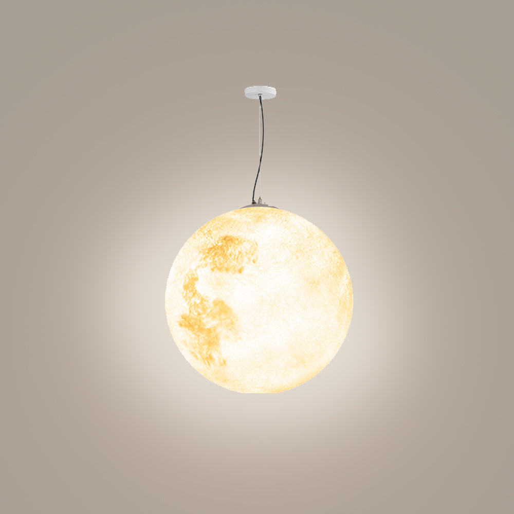 Aria Suspension Extérieure Globe Moderne, Métal/Résine, Or, Jardin