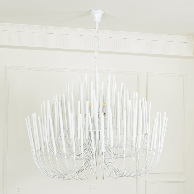 Ulshayra Postmodern Luxury Multi-Stick Wooden Metal Chandelier - Lamp Copper