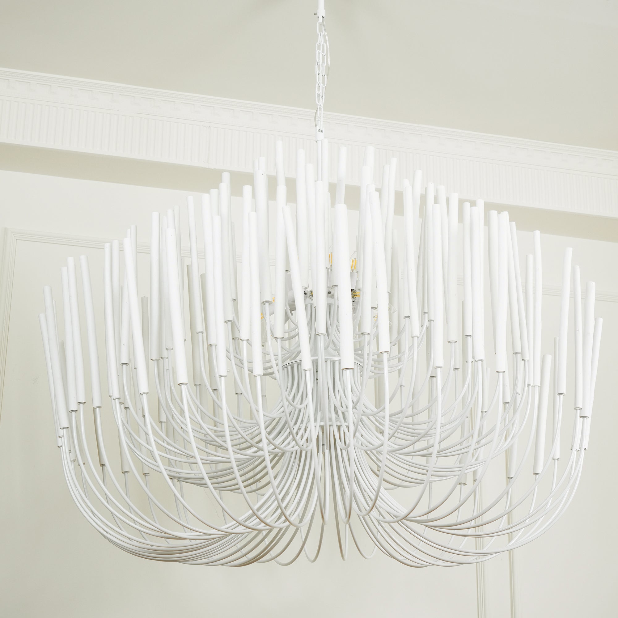 Ulshayra Postmodern Luxury Multi-Stick Wooden Metal Chandelier - Lamp Copper
