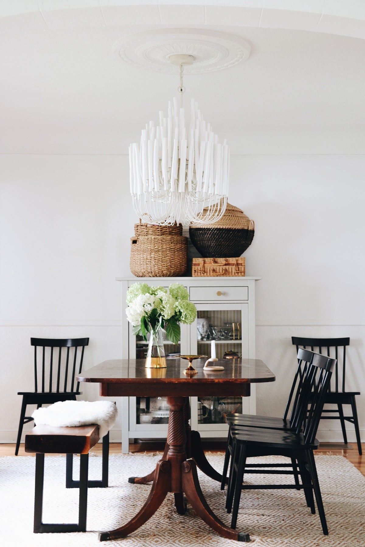 Ulshayra Postmodern Luxury Multi-Stick Wooden Metal Chandelier - Lamp Copper